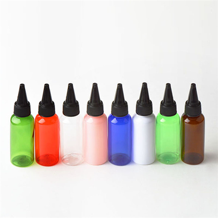 IBELONG Wholesale Blue Amber Clear Pink White Black Green 50ml Pointed Top Bottles for Ink Glue Bottle Supplier