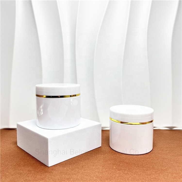 IBELONG 50ml 100ml 150ml 200ml 250ml 300ml 400ml 500ml Empty White 8 OZ Cosmetic Plastic PET Jar 16 OZ