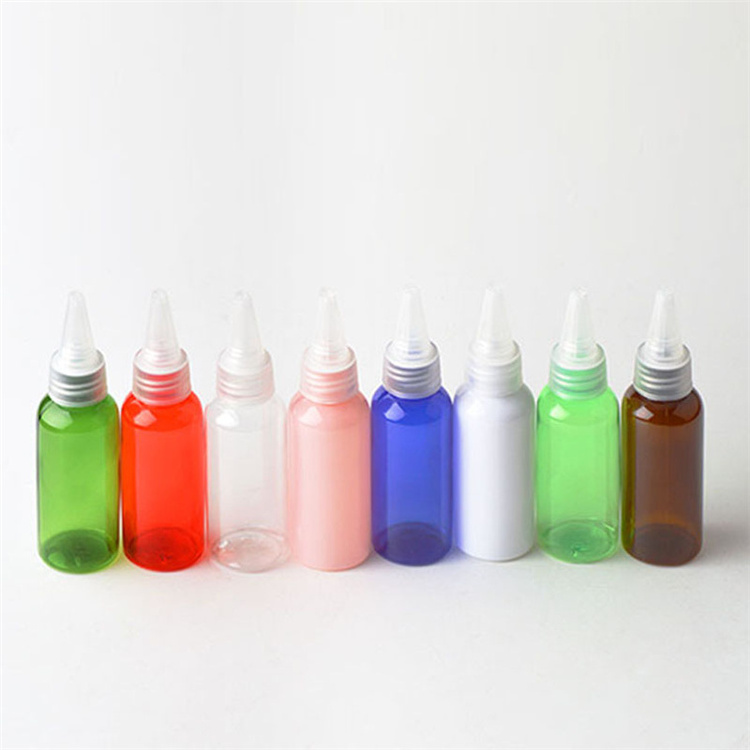 IBELONG Wholesale Blue Amber Clear Pink White Black Green 50ml Pointed Top Bottles for Ink Glue Bottle Supplier