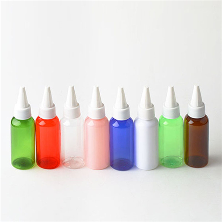 IBELONG Wholesale Blue Amber Clear Pink White Black Green 50ml Pointed Top Bottles for Ink Glue Bottle Supplier