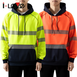 High Quality 350gsm Polyester Custom Puff Printing Hoodie Unisex Sweatshirt Anti-Wrinkle Men's Fluorescence Hoodies