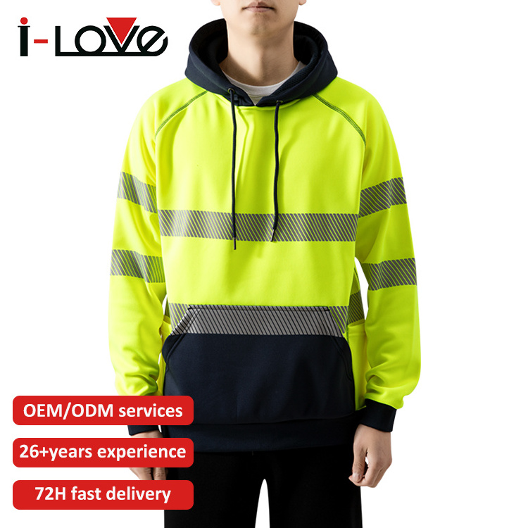 High Quality 350gsm Polyester Custom Puff Printing Hoodie Unisex Sweatshirt Anti-Wrinkle Men's Fluorescence Hoodies