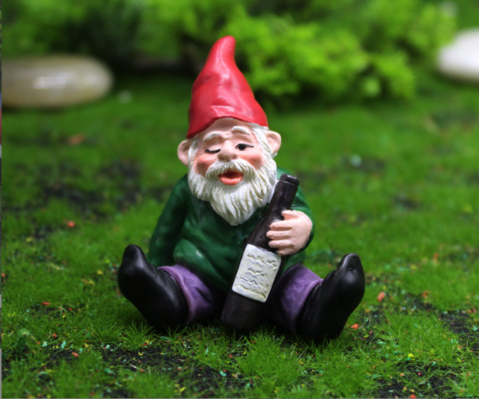 Wholesale Drunk Gnomes Decorations Fairy Garden Mini Naughty Funny Garden Gnomes For Desk Indoor Outdoor Yard Decor