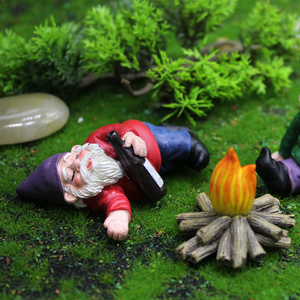 Wholesale Drunk Gnomes Decorations Fairy Garden Mini Naughty Funny Garden Gnomes For Desk Indoor Outdoor Yard Decor