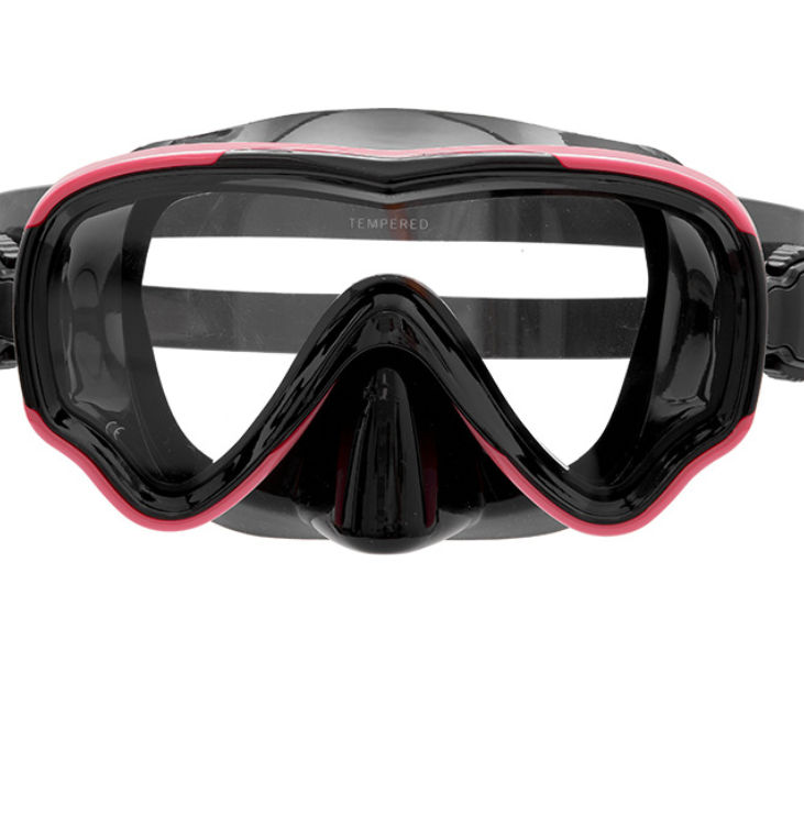 Factory Price No Leaking Clear Snorkel Dive Mask 180 Wide View Anti Fog Swimming Goggles with Nose Cover