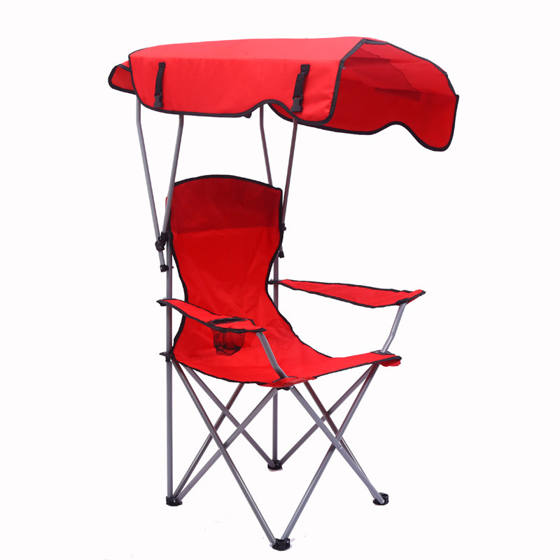 best sell foldable for outdoor camping chair with umbrella folding beach chair aluminium