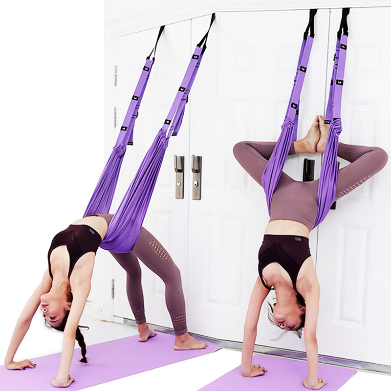 High Quality Aerial Yoga Strap Hammock Stretch Belt Waist Back Stretch Strap Yoga Swing Pilates