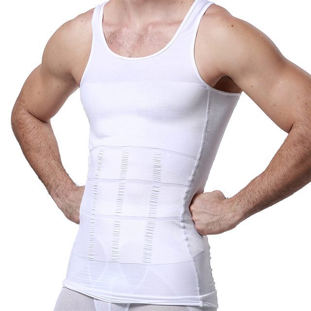 Comfortable Tank Top Undershirt Body Shaper Slimming Vest shirt Men's Body Shaping Vest