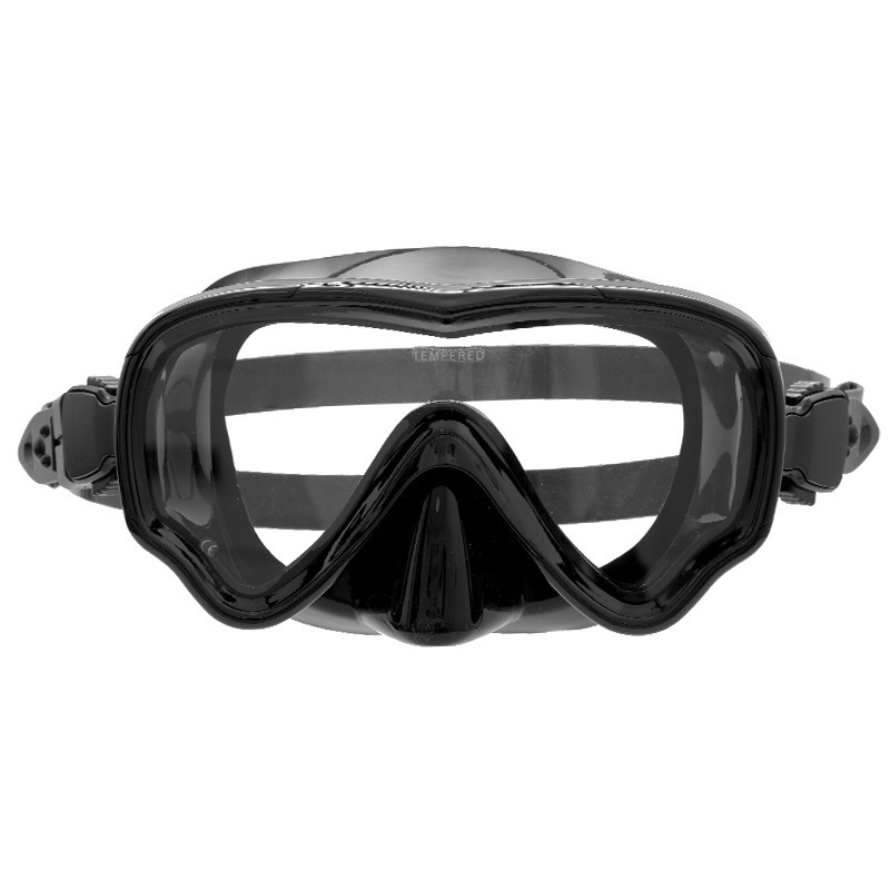 Factory Price No Leaking Clear Snorkel Dive Mask 180 Wide View Anti Fog Swimming Goggles with Nose Cover