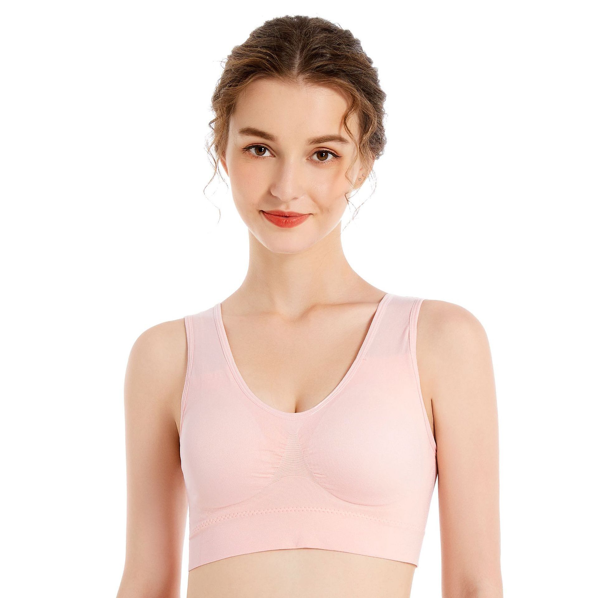 Womens Sportswear Yoga Bras Soft Breastfeeding Remove Padding Nursing Sports Bra