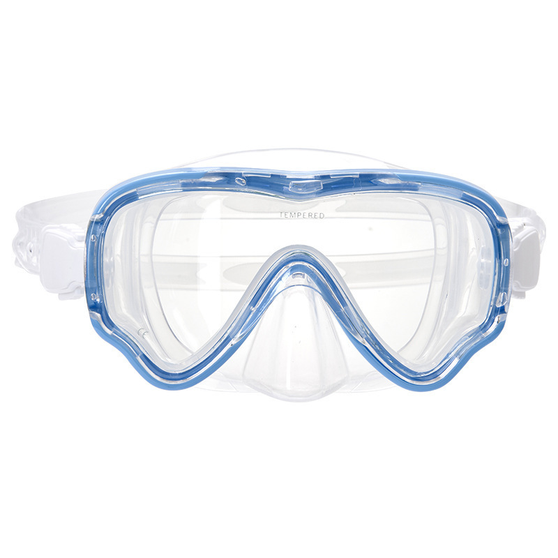 Factory Price No Leaking Clear Snorkel Dive Mask 180 Wide View Anti Fog Swimming Goggles with Nose Cover