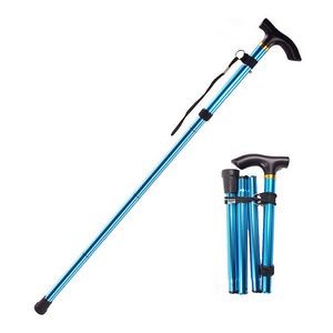 Wholesale Adjustable Portable Camping Hiking Outdoor Adjustable Medical Foldable Walking Stick