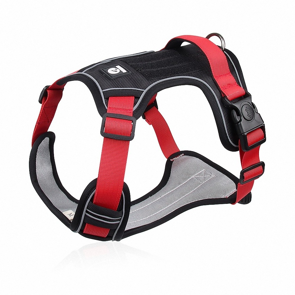 Dog Harness Adjustable Oxford Dog Vest Harness Reflective Pet Harness with Easy Control soft handle