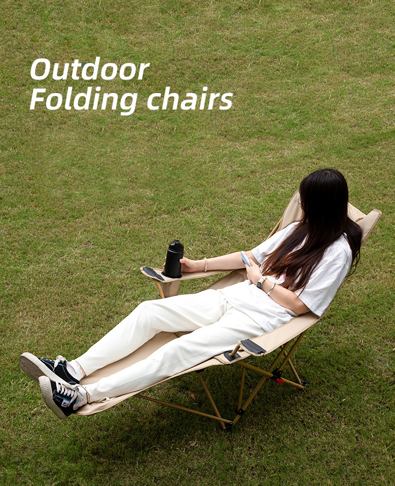 Factory Sea Beach Folded Chair Travel Lawn Chairs Folding Outdoor Portable Camp Chair Foldable with Comfortable Headrests