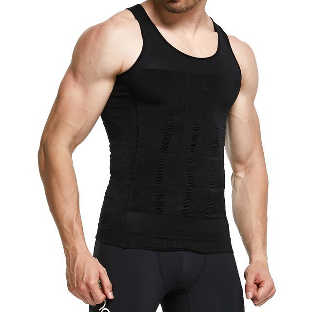 Comfortable Tank Top Undershirt Body Shaper Slimming Vest shirt Men's Body Shaping Vest