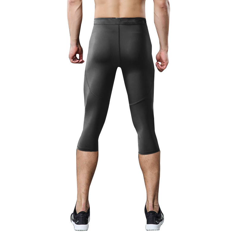 Hot sale skin care black tight pants vollyeball padded sports running compression pants