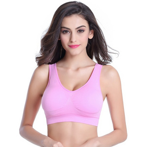 Factory Wholesale sports bra Yoga One-piece nylon breathable skin-friendly sport bra