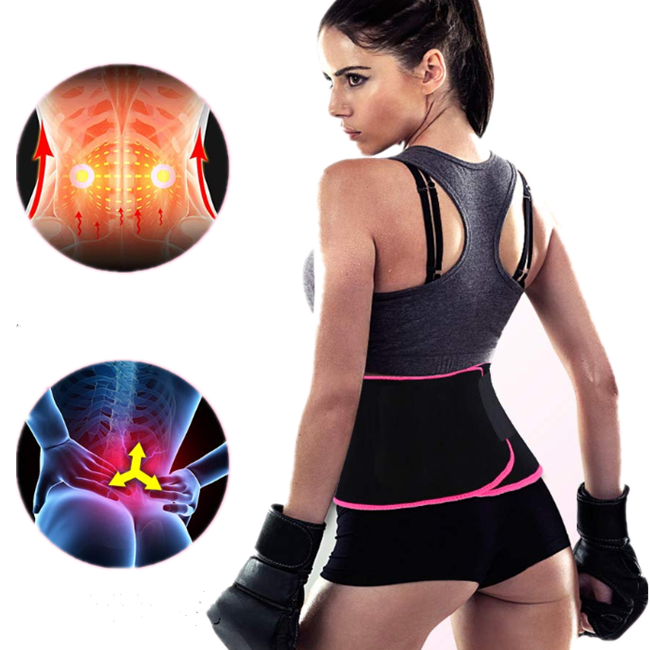 Wholesale lumbar waist support lower back brace for back spine pain, adjustable slimming belt