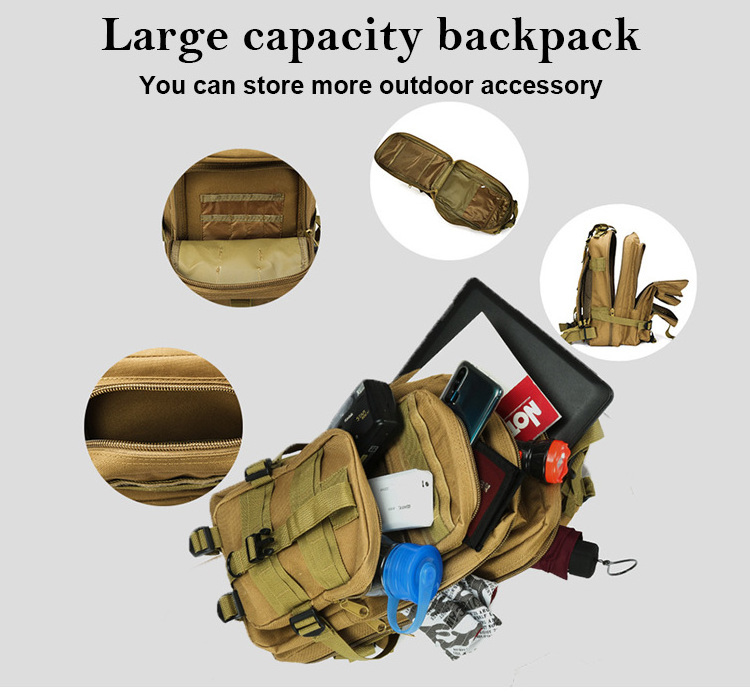 Manufacturing multicam mini camping black 25l 65l 75l tactical hunting survival camouflage bag backpack