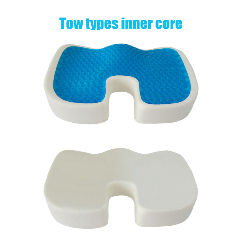 Gel Enhanced Outdoor Non-Slip Orthopedic Memory Foam Coccyx office chair Orthopedic Gel Seat Cushion For Tailbone Pain