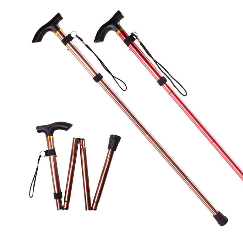 Wholesale Adjustable Portable Camping Hiking Outdoor Adjustable Medical Foldable Walking Stick