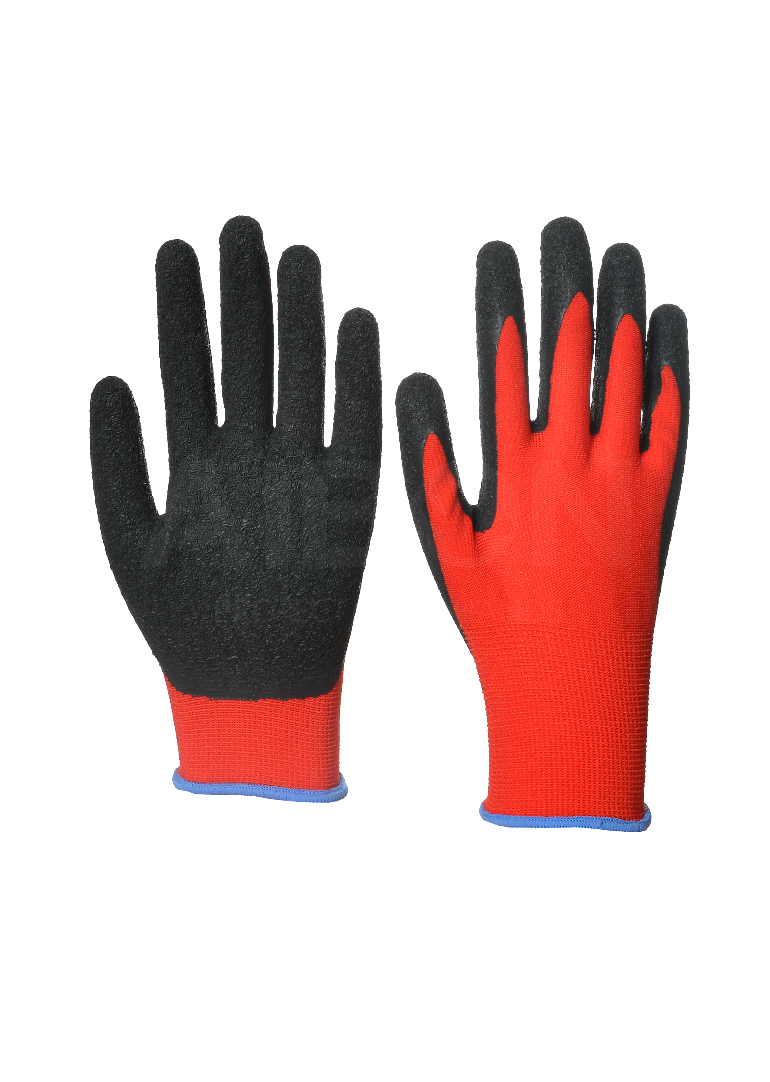 electrical soft leather palm pu kitchen kids cotton impact anti heat thorn proof half palm safety gloves