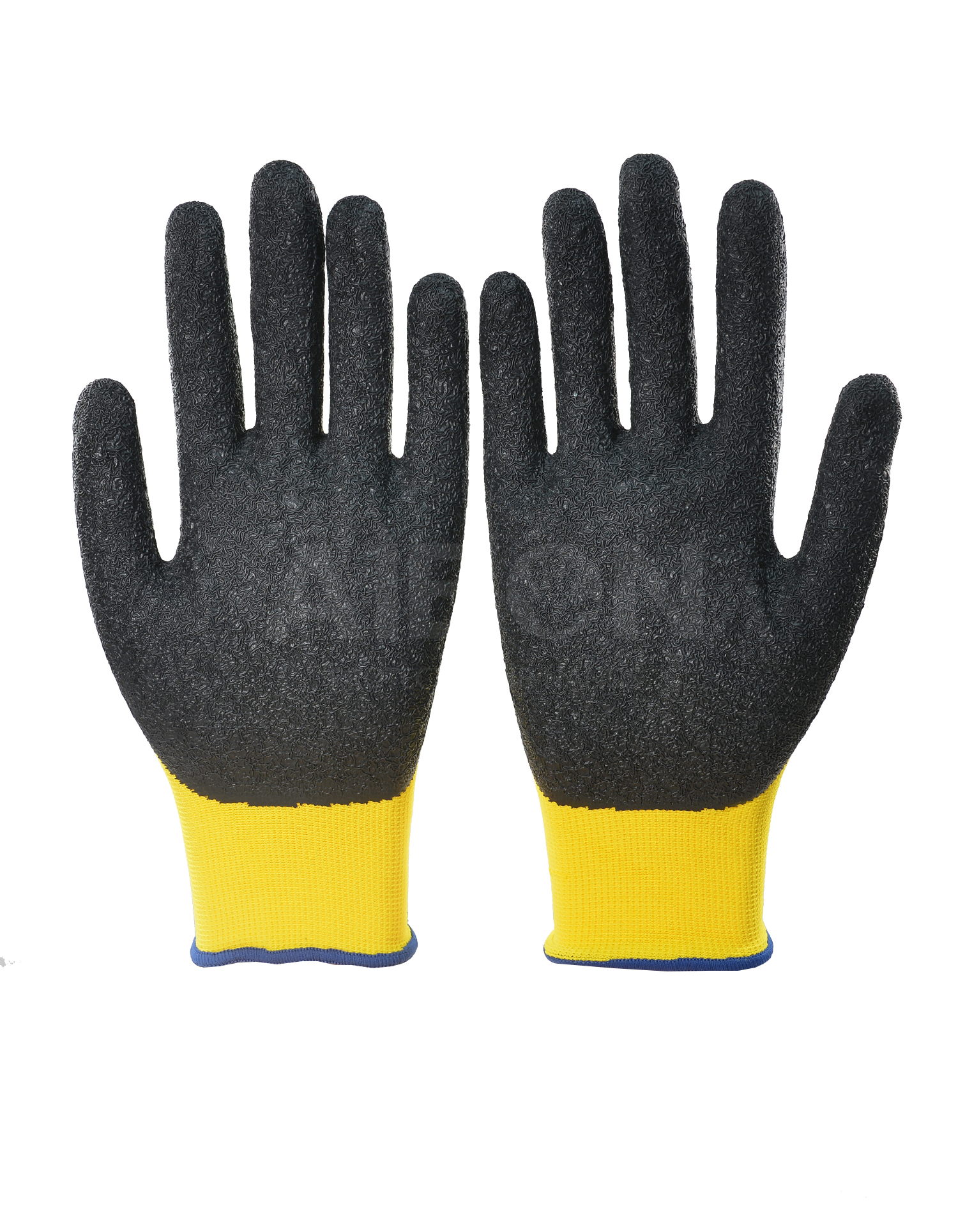 electrical soft leather palm pu kitchen kids cotton impact anti heat thorn proof half palm safety gloves