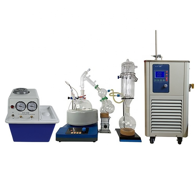 ABTSPD-05A Short Path Essential Oil Extraction Equipment Glass Distillation Column