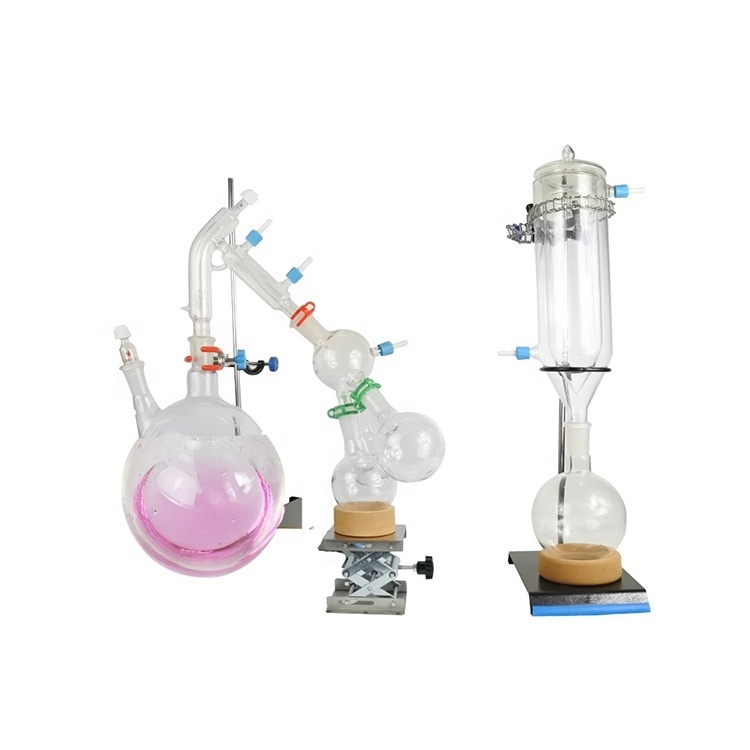 ABTSPD-05A Short Path Essential Oil Extraction Equipment Glass Distillation Column