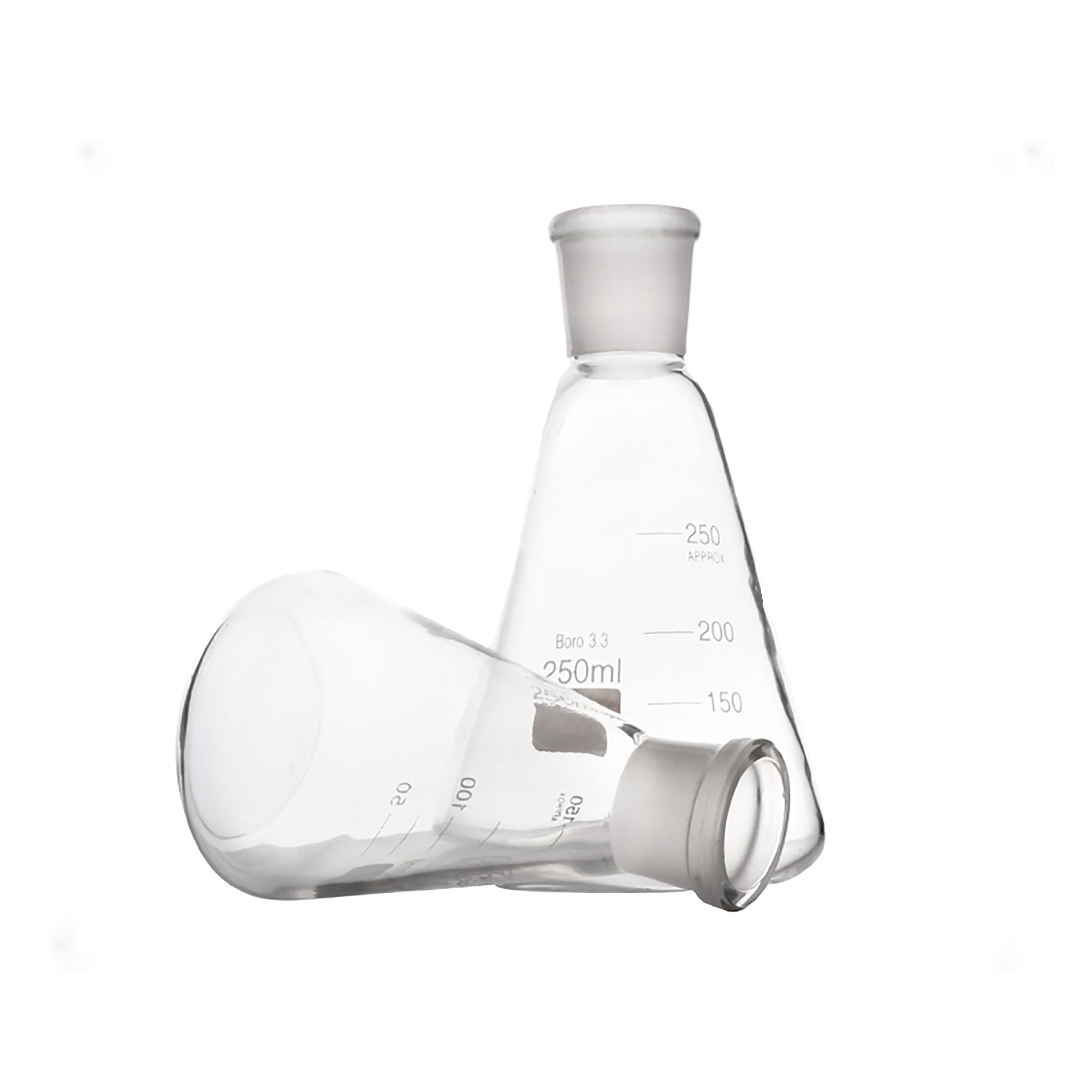 High Quality Borosilicate 3.3 Volumetric Flasks Erlenmeyer Narrow Neck Boiling Flask