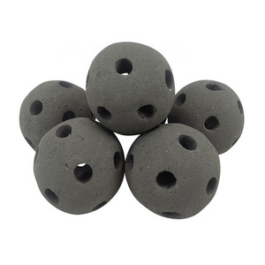 4" Hollow Fireballs Ceramic Fire Balls With Holes Outdoor Firepit Fire Balls