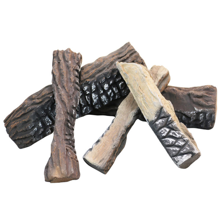 Gas log Ceramic fire wood Artificial log for Gas fireplace Gas fire pit