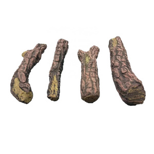 Ceramic fiber gas Logs for Propane Fire Pit or Gas Fireplace