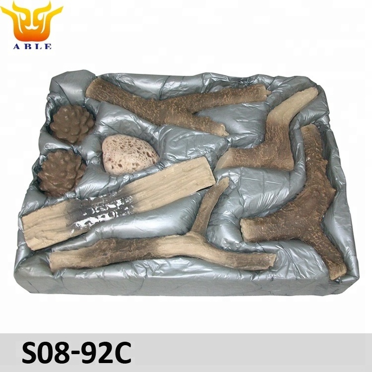 Concrete Log Set gas log for ethanol alcohol Fireplace fire pit decorative accessories