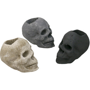 Ceramic coals Decorative Skull for Gas fireplace