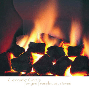 Ceramic coals embers for gas fireplace gas stove heaters