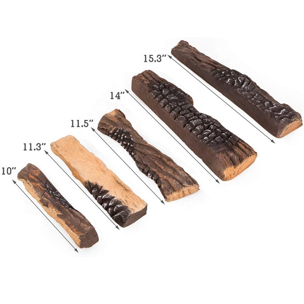 Fake wood log for electric fireplace accessories log set