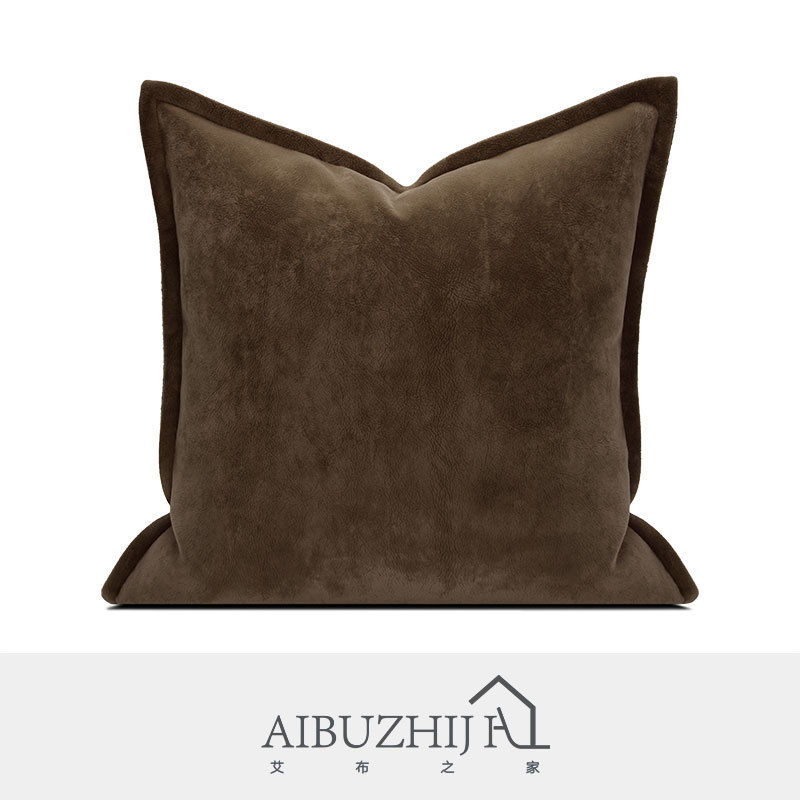 AIBUZHIJIA Brown Cushion Cover Minimalist Earthy Tones Throw Pillow Cover Decorative Home Couch Sofa