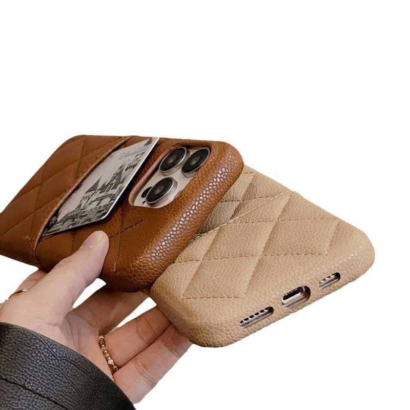 NEW Rhombus   Luxury Fashion card holder Leather Phone Case For iPhone 11 12 13 14 Pro Max  PU  Cover