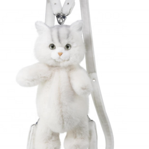 Stuffed Realistic Cat Plush Backpack - Animal Purse for Kids Cute and Soft Stuffed Animal Backpack with Adjustable Straps