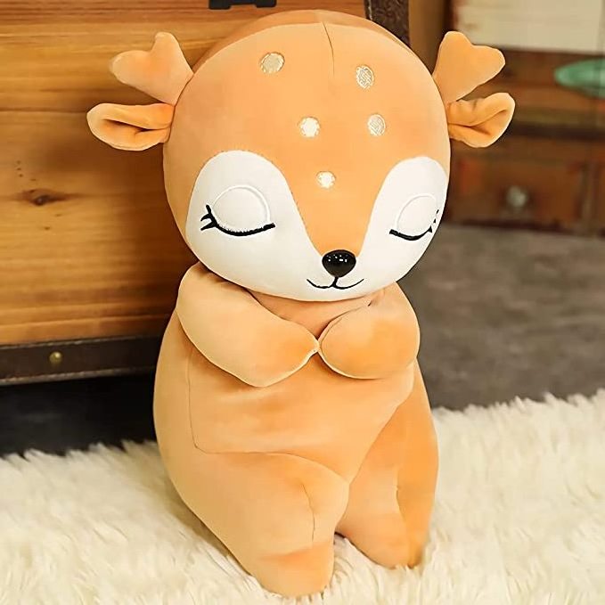 Soft Reindeer Pillow Toys Elk Deer Figurine Dolls Stuffed Animals Plushie Decor Birthday Christmas Gifts for Kids Girls Boys TT