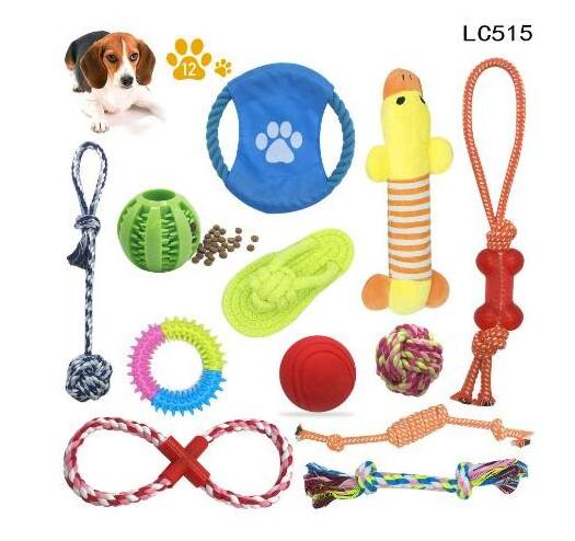 Wholesale Custom Soft Dog Cotton Rope Toy 13 Pack Pet Cat Dog Chew Toy Set For Teeth Cleaning