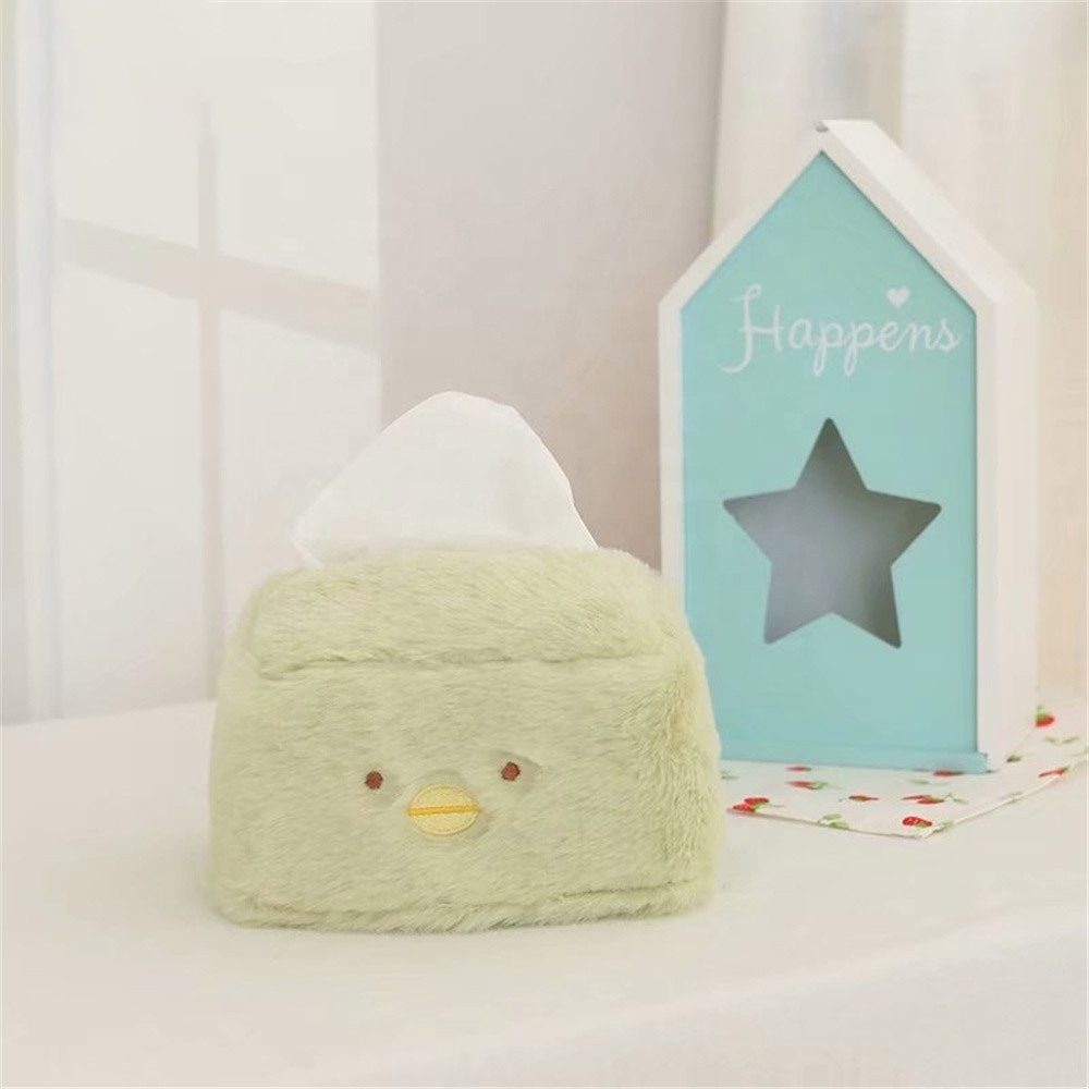 Baby safe cute soft peluches sumikko gurashi plush with napkins tissue Case