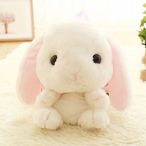 Kawaii Rabbit Plush Doll School Bag Bunny Plush Backpack for Ladies Girls Unicorn Customized Unisex Plush Toys PP Cotton 1-7days