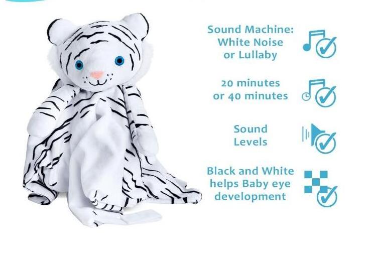 Factory comforter sleeping doudou toy/super soft cute Deer baby blanket toy for infant baby use with heartbeat sound