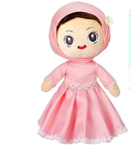 Lovey Plush Hijab Doll  Muslim and Islamic Toy 12 inches height custom accept