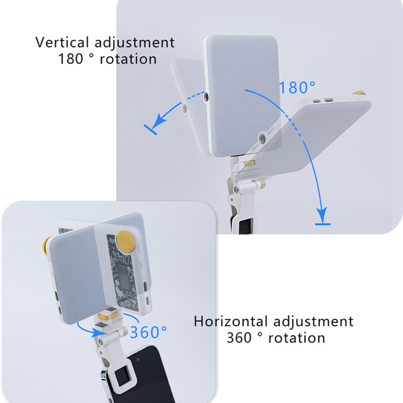 Rechargeable Photography Video & lighting Selfie Fill Lamp Graffiti Phone clip LED Light For Computer notebook Camera Light