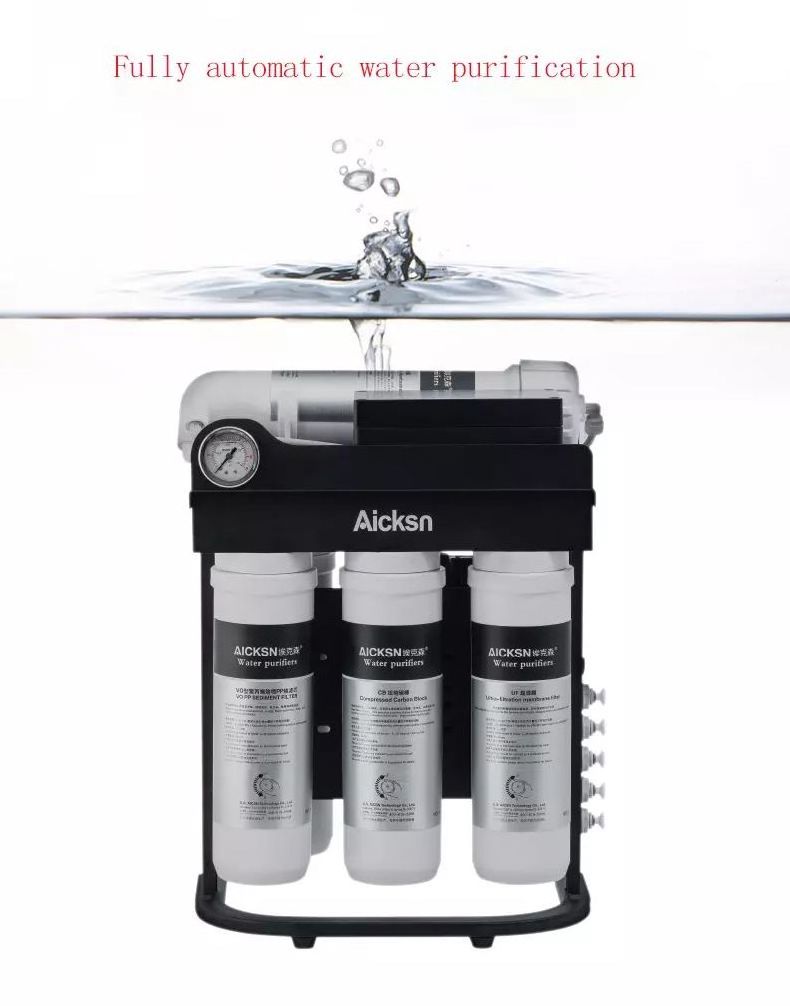 Aicksn 5 Stages RO Purifier Reverse Osmosis System Portable Alkaline Water Purifier Countertop