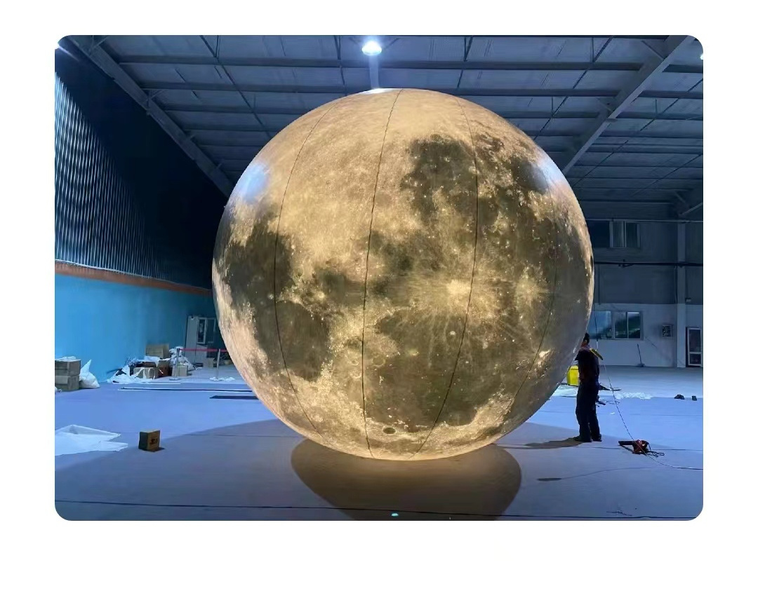 Light inflatable moon ball helium inflate balloons for Advertising Decoration