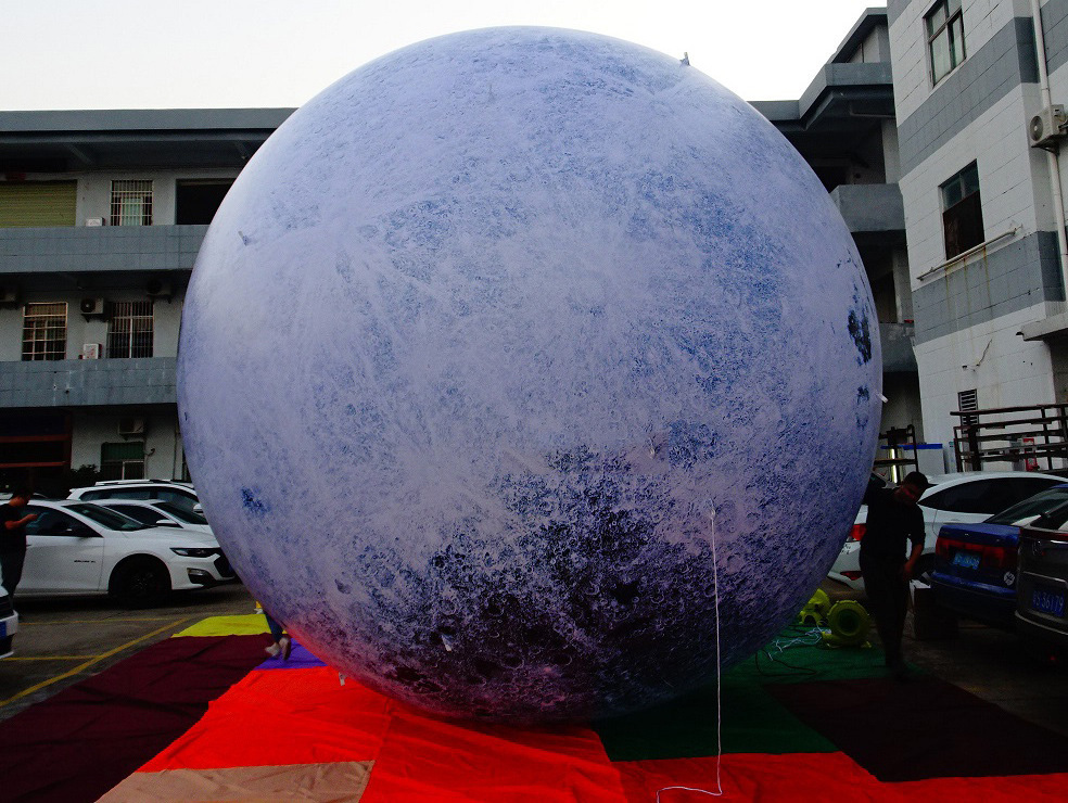 Inflatable Moon customization PVC/Oxford cloth Led Moon Planet Balloon  inflatable planets